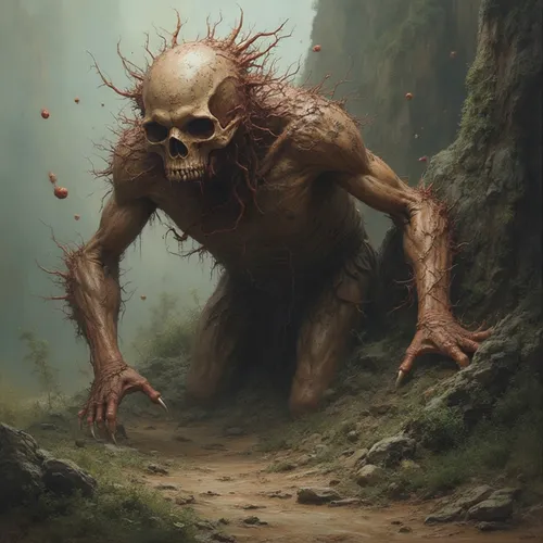 hag,primitive man,goblin,pygmy,imp,reinfect,dweller,mutant,spelunker,manipulator,nemesis,pestilent,crawler,rattletrap,errant,denizen,troglodyte,shambling,death's head,devourer