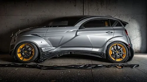 a sleek sports car is painted in metallic and yellow,the beetle,beetle,bumblebee,black beetle,fiat 500,model car,sheet metal car,bumble bee,brush beetle,weevil,macro car photography,alloy wheel,miniat