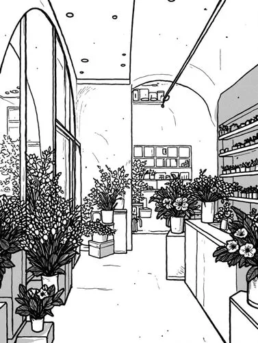 sketchup,office line art,flower shop,mono-line line art,metrotown,shopping mall,store fronts,omotesando,revit,apple store,grocery store,mono line art,vinery,grocery,bloomingdales,grocer,nordstroem,mul