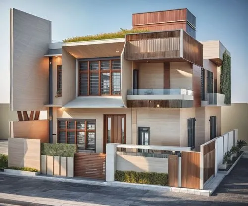 modern indian house
,a house with several windows and balconyes,modern house,residential house,modern architecture,two story house,house shape,exterior decoration,house front,house drawing,contemporar