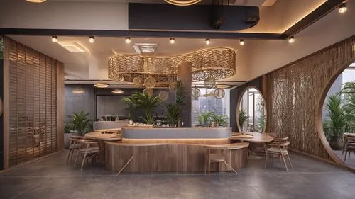 asian style restaurant interior design,a beautiful restaurant with a great view overlooking a lake,modern kitchen interior,kitchen design,modern kitchen,tile kitchen,kitchen interior,big kitchen,inter