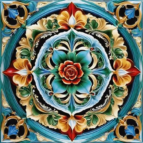 Atemberaubend komplizierte Details Hase goldenenfarben ornamente extrem reliefwachsMuster porcelain eines  Mondsichel und einer Sterns aus sich kreuzenden Herzen, 0, 90, 180, 270 Grad, astral, 3D opti