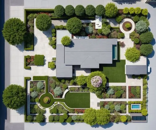 rooftop,a large yard with some trees and other plants,landscape designers sydney,landscape design sydney,garden design sydney,garden elevation,landscape plan,landscaped