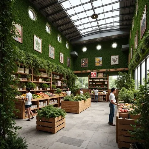Grocery Store High-tech Style Architecture Design Ideas