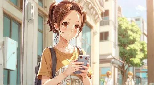 yui hirasawa k-on,hausser,girl in t-shirt,anime japanese clothing,hikari,yuhina,city ​​portrait,girl with speech bubble,tsukiko,ritsu,keion,street shot,bubble tea,kyon,anime cartoon,kazimiya,azusa nak