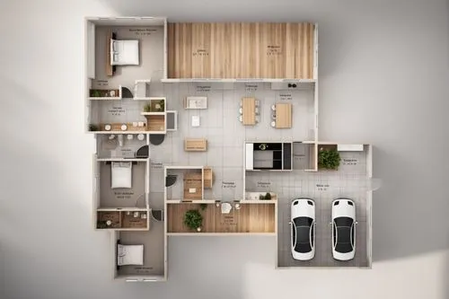 3 Bedroom House Design, Floor Plan, Cars,floorplan home,shared apartment,apartment,an apartment,house floorplan,apartments,sky apartment,modern room,condominium,apartment house,appartment building,roo