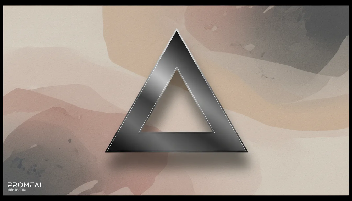 PromeAI द्वारा बनाया गया एक आकर्षक, मिनिमलिस्ट पोस्टर, जिसमें एक नरम, बनावट वाले बैकग्राउंड पर एक ज्यामितीय आकार दिखाया गया है।