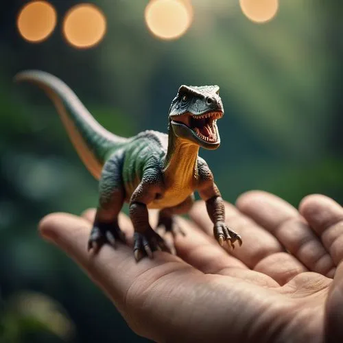 miniaturowy dinozaur na dłoni,toy photos,dino,dinosaur,schleich,rubber dinosaur,raptor,dryosaurus,trex,ladinos,mesozoic,landmannahellir,3d figure,dinosaurian,theropoda,tyrannosaurus,gryposaurus,dinosa