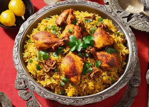 Write a recipe for spicy chicken biryani with step-by-step instructions and cooking tips.,kabsa,hyderabadi biriyani,saffron rice,biryani,rajasthani cuisine,pakistani cuisine,tandoori masala,punjabi cu