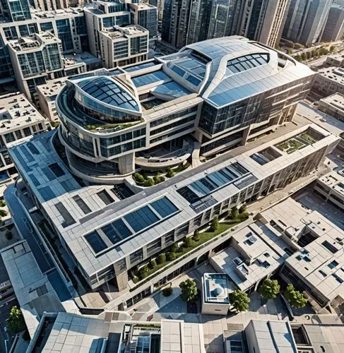  building color with futuristic architectural modern ,a large building has a lot of windows on it,futuristic architecture,shanghai,interlace,office buildings,modern architecture,new building,glass bui