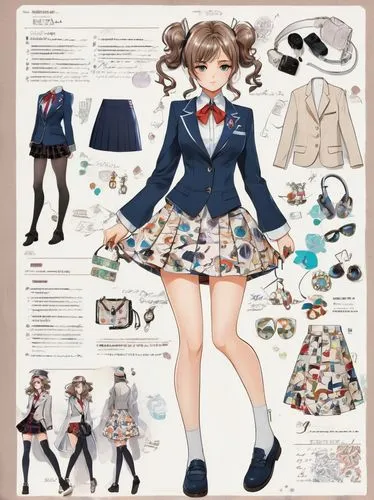 Kawaii dancing girl like anime vs action ,sewing pattern girls,anime japanese clothing,retro paper doll,kantai collection sailor,fashion doll,tsumugi kotobuki k-on,school clothes,tea party collection,