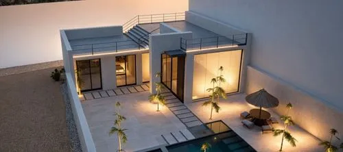 Use the uploaded architectural sketch as the exact reference. Preserve the original architecture completely without redesigning or changing the building geometry. Keep the same proportions, massing, r