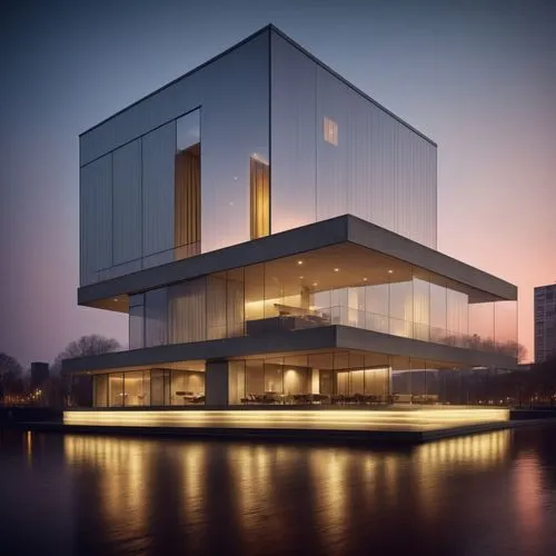 cube stilt houses,house by the water,cubic house,modern architecture,cube house,modern house,futuristic architecture,house with lake,3d rendering,dunes house,contemporary,autostadt wolfsburg,kirrarchi