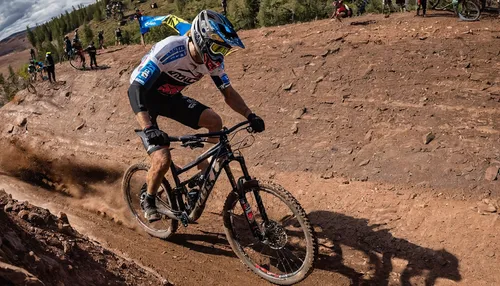 Semenuk putting the icing on the cake for Rampage 2019 on his victory lap.,mountain bike racing,cyclo-cross,cross-country cycling,cross country cycling,singletrack,dirt jumping,cyclo-cross bicycle,adv