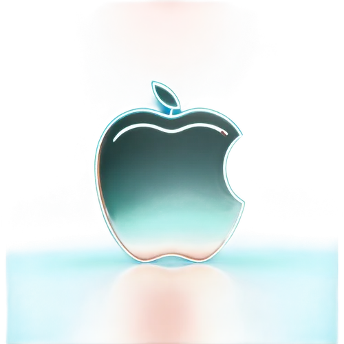 Minimalist iPad background, pastel colors, soft gradient, subtle texture, futuristic design, sleek lines, silver Apple logo, rounded corners, 3/4 composition, shallow depth of field, warm color tone, 
