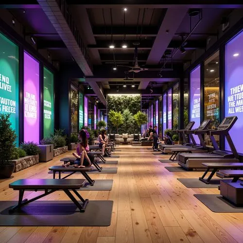 Home Gym Shabby-Chic Style Interior Design Ideas