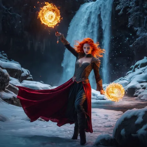 Gorgeous action,fire dancer,dancing flames,fire dance,fire artist,sorceress,fire angel,fantasy woman,fire siren,fiery,transistor,scarlet witch,sorcerer,five elements,flame spirit,the enchantress,pyrom