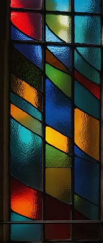 Distorted reality, surreal atmosphere, eerie ambiance, stained glass window, vibrant colors, fragmented reflection, psychedelic pattern, dreamlike state, abstract composition, 3/4 view, low-key lighti