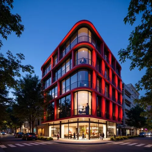 Theater International Style Building Design Ideas