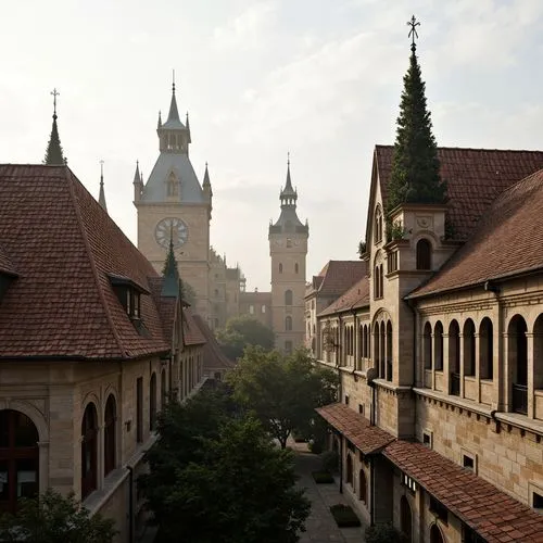 Romanesque Style Office Buildings Architecture Design Ideas