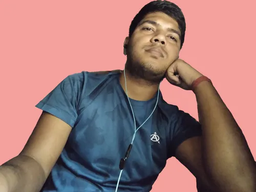 an image of a man in headphones listening to music,nazmul,dhanraj,ismaila,animesh,ramkumar,kamlesh