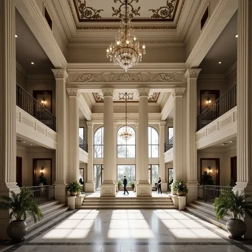 High School Neoclassicism Style Architecture Design Ideas