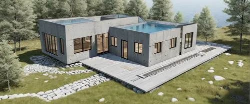 inverted cottage,modern house,house drawing,prefab,cubic house,modern architecture,snow house,cube house,dunes house,architect plan,render,prefabricated,mid century house,renders,holiday home,resident