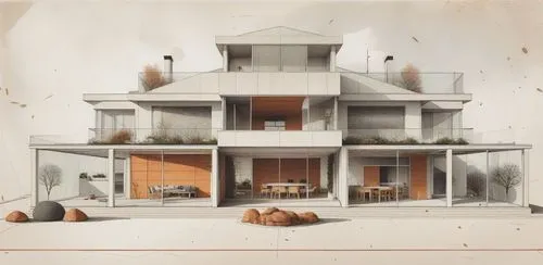 a computer image of some houses in the day,prefab,residential property,renovate,prodigal,prefabricated,proforma