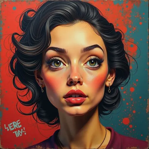 a painting of a woman with dark hair and orange makeup,digital painting,girl portrait,marla,woman face,face portrait,fantasy portrait,world digital painting,donsky,maraschino,labios,geisha,jasinski,pa