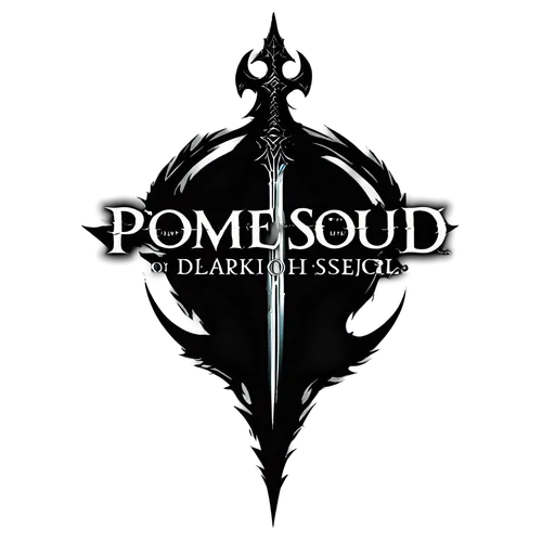 logo design, Logo for Promeai on the theme of darksouls 3, plain white background
,png image,the logo,collected game assets,massively multiplayer online role-playing game,png transparent,logo header,s