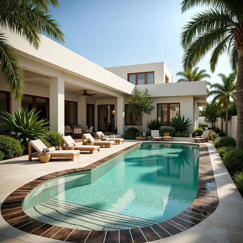 Art Deco Style Swimming Pool Architecture Design Ideas