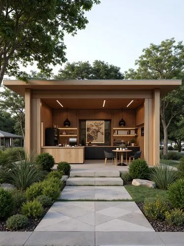 create realistic photo of cute, simple and luxury coffee kiosk
,a large room with many tables and couches,carport,mid century house,landscape design sydney,carports,landscape designers sydney,hovnan