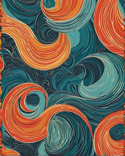 Craft an abstract iPhone wallpaper with swirling patterns,paisley digital background,kimono fabric,coral swirl,orange floral paper,bandana background,whirlpool pattern,background pattern,retro pattern