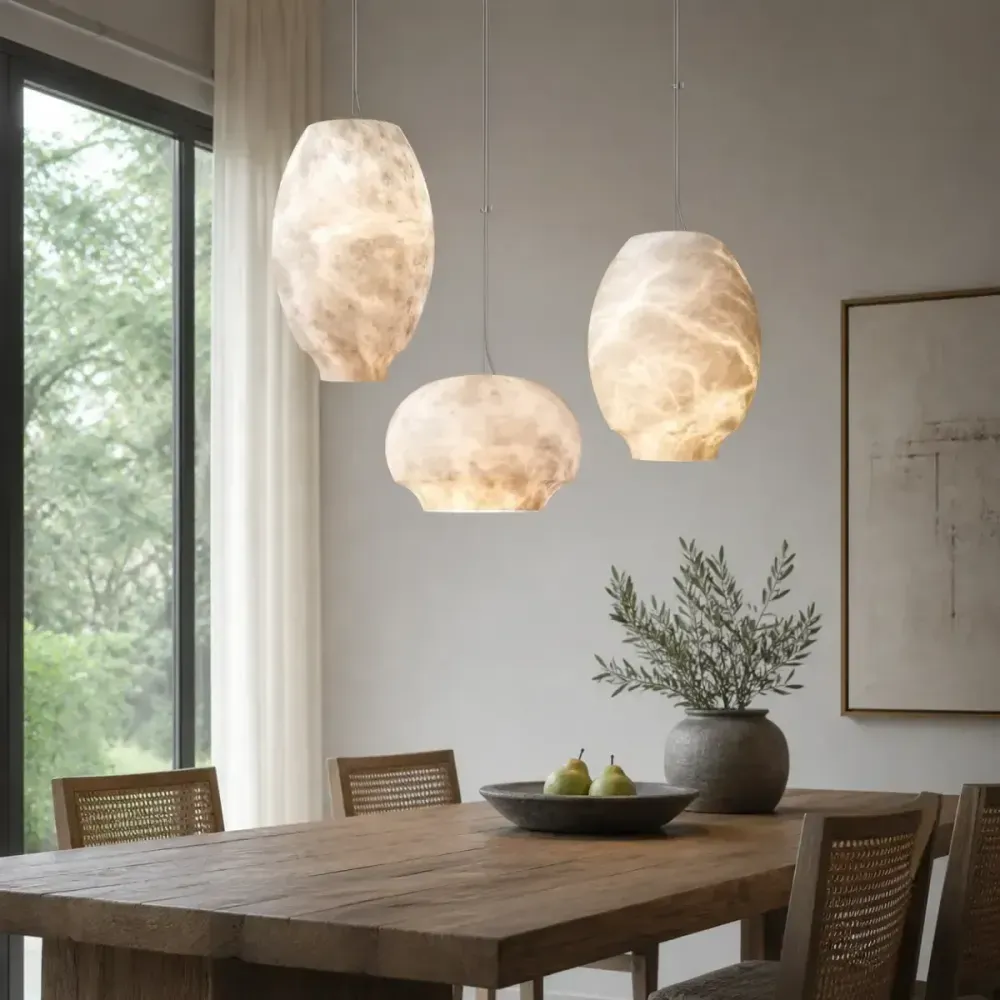 Vira Alabaster Pendant Light