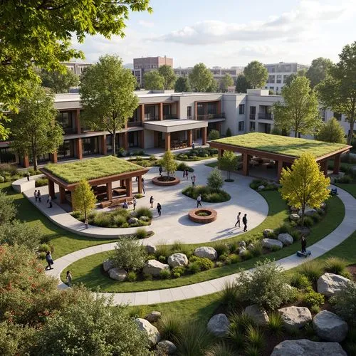 Classicism Style Community Center Building Design Ideas
