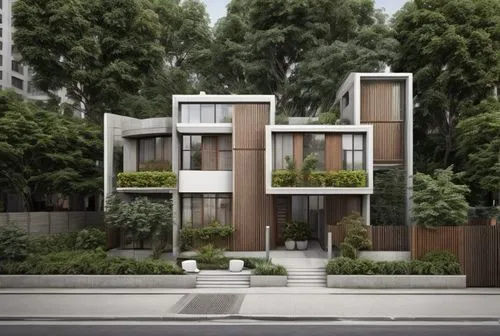 Modern Minimalism colorful : Space, Furniture, Color, and Texture Apartment Design night render,garden design sydney,cubic house,landscape design sydney,townhouses,residential,timber house,wooden faca