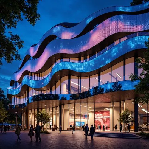 Minimalism Style Performing Arts Center Architecture Design Ideas