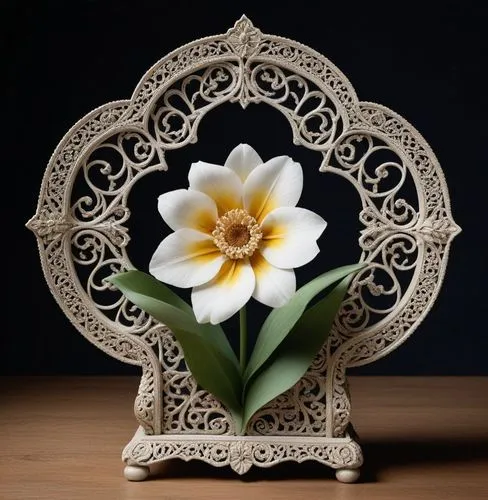 a decorative object with a white and yellow flower,flower frame,decorative frame,flower border frame,water lily plate,floral frame,floral silhouette frame,decorative flower,peony frame,flowers frame,f