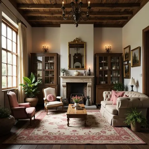 Shabby-Chic Style Dining Room Interior Design Ideas