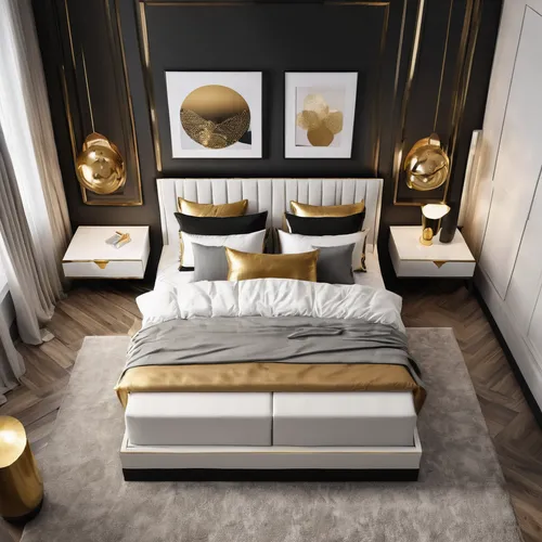 Interior design inspiration board in shades of white, black and gold,gold wall,gold lacquer,gold paint stroke,luxurious,modern room,gold stucco frame,modern decor,black and gold,luxury,gold paint stro