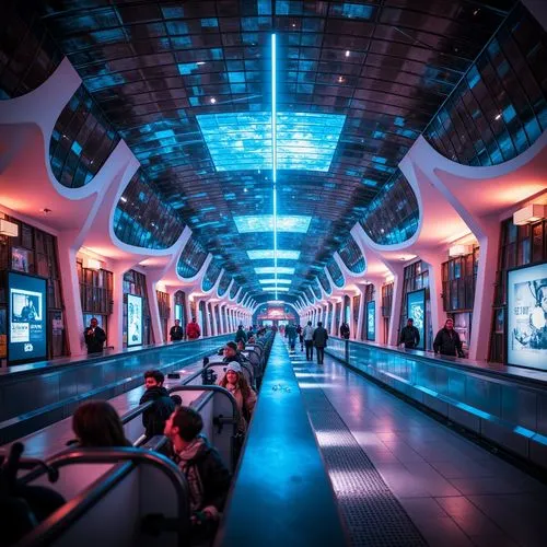 Blobitecture Style Metro Station Building Design Ideas