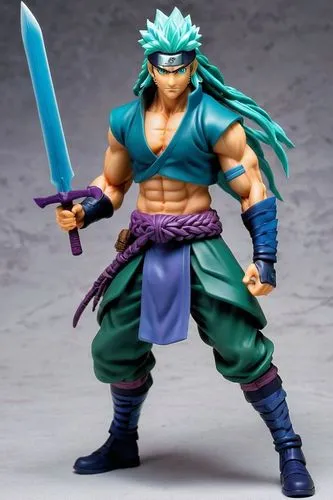 dnd aasimar, South American Naruto anime character, with a muscular body, long purple braids and wild hair style, wheat-colored skin, blue-green eyes, anime style, male, with a smile on his face,a act
