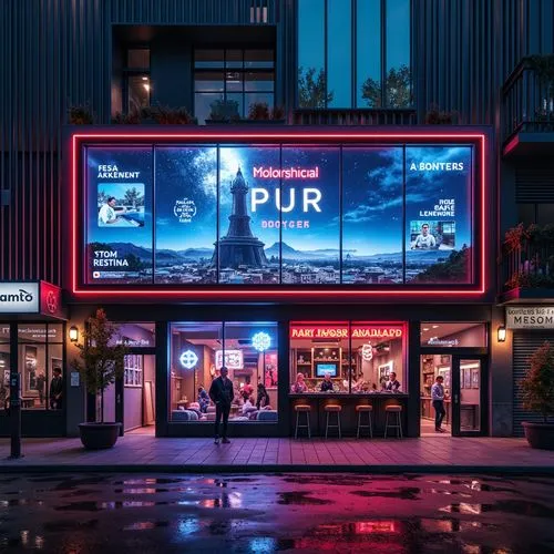 Pub Futurism Style Building Architecture Design Ideas