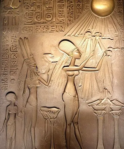 an ancient egyptian relief depicting a woman holding a sword,hieroglyph,hieroglyphs,hieroglyphic,pharaohs,hieroglyphics,reliefs