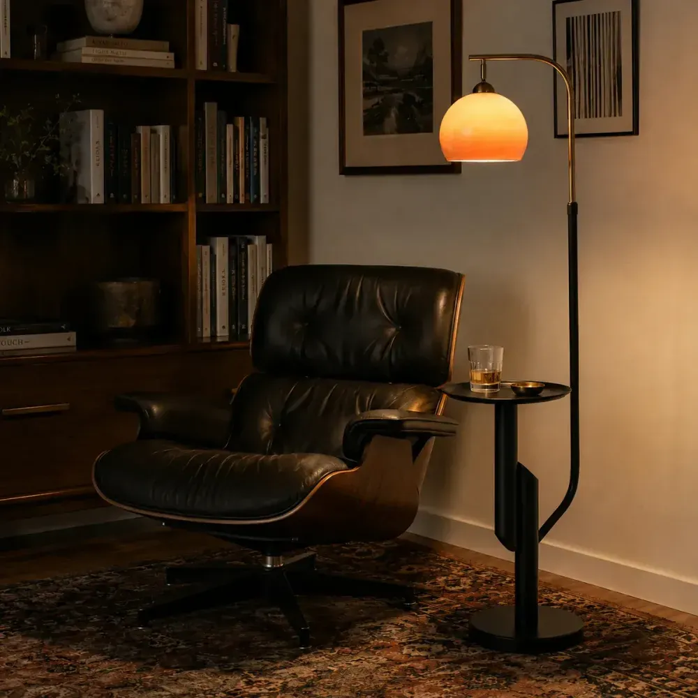Emvoro Floor Lamp with Table