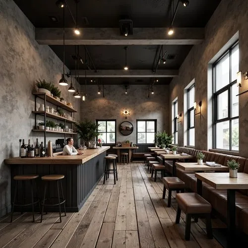 Pub Minimalism Style Urban Building Architecture Design Ideas