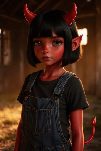 bedevil,devil,fire devil,paprika,pigtail