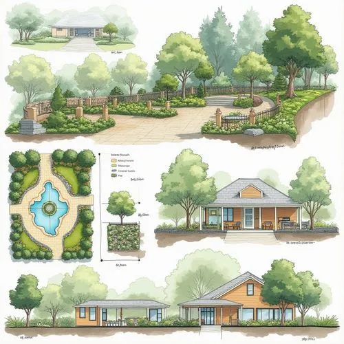 create a design competition Poster Board that has introduction statement, concept statement , Site Plan, section and elevation. I want to get an idea of layout and hierarchy of each element


,a set o