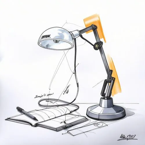 Product Sketch,desk lamp,livescribe,energy-saving lamp,master lamp,writing or drawing device,searchlamp,industrial robot,spot lamp,graphics tablet,illustrator,table lamp,lamp cleaning grass,light stan