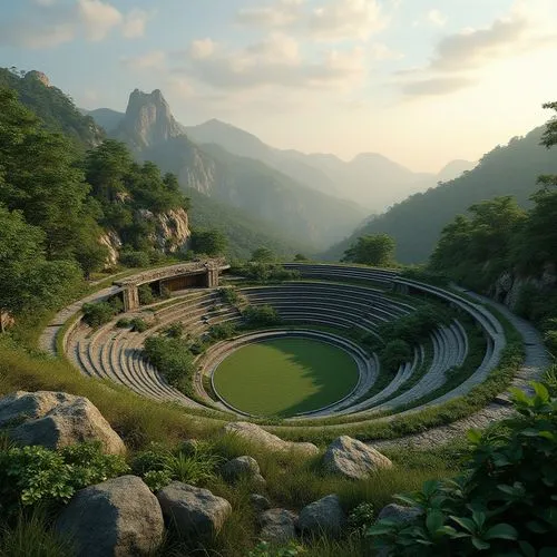 Amphitheater Minimalism Style Architecture Design Ideas